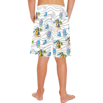 Duckie Cotton Candy Hawaiian Ice Beach Shorts for Boys