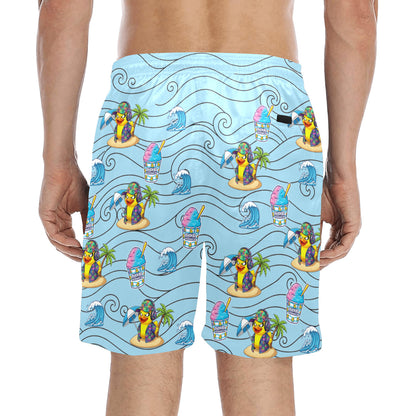 Duckie Cotton Candy Hawaiian Ice Beach Shorts for Men