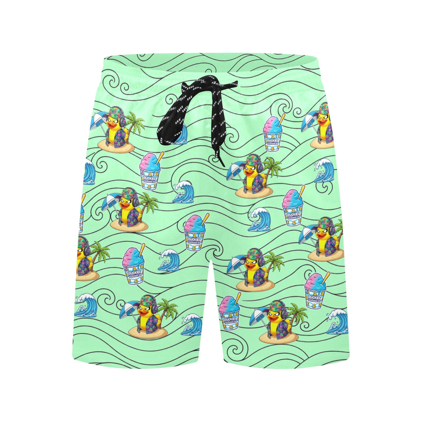 Duckie Cotton Candy Hawaiian Ice Beach Shorts for Men