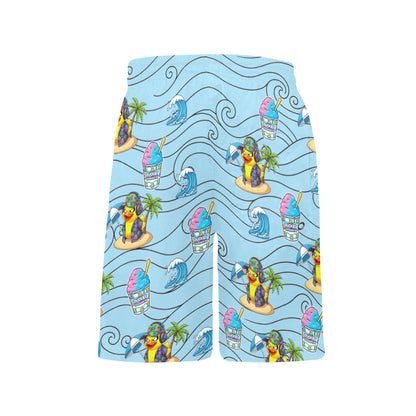 Duckie Cotton Candy Hawaiian Ice Beach Shorts for Boys