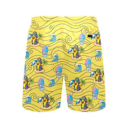 Duckie Cotton Candy Hawaiian Ice Beach Shorts for Men