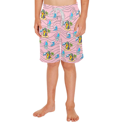 Duckie Cotton Candy Hawaiian Ice Beach Shorts for Boys