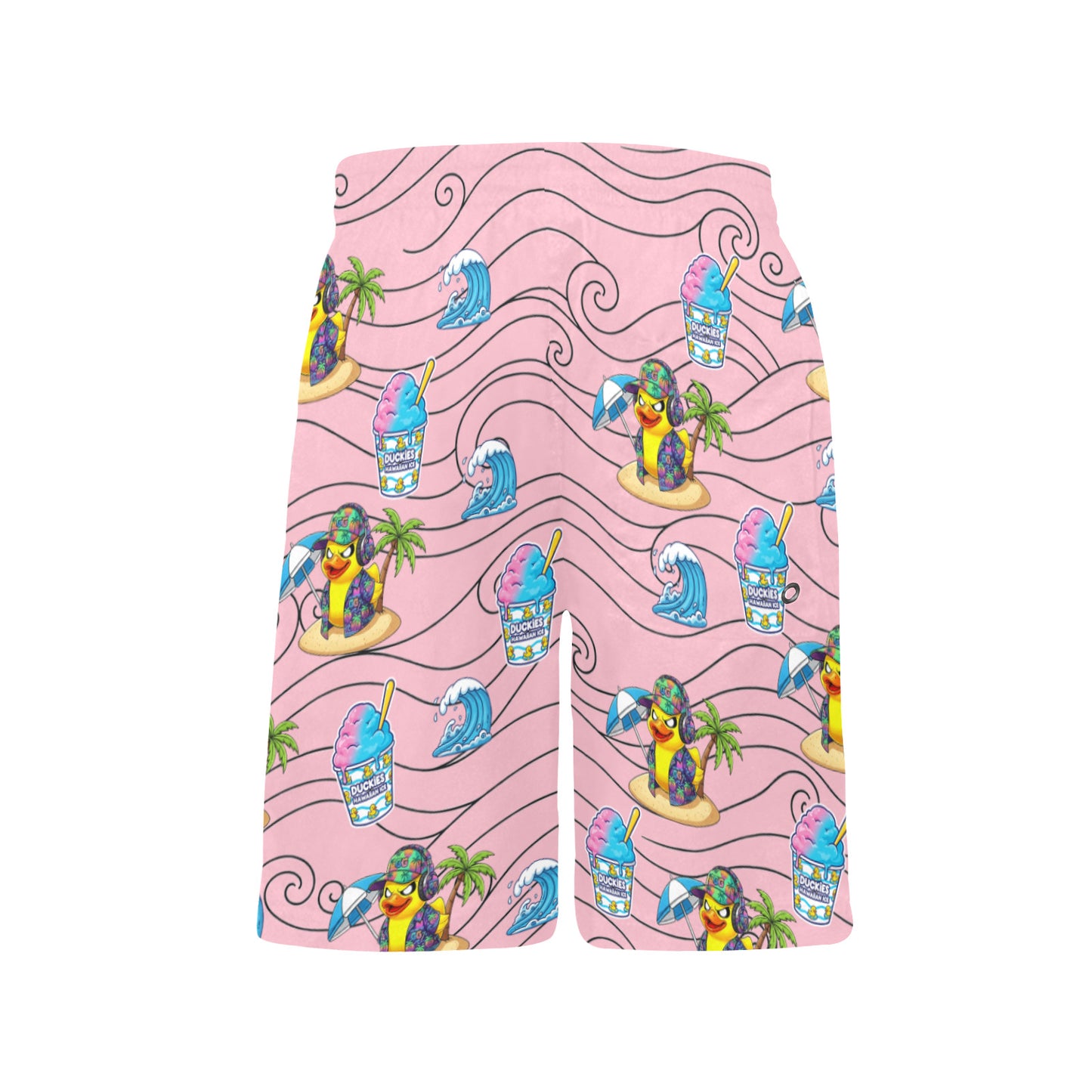Duckie Cotton Candy Hawaiian Ice Beach Shorts for Boys