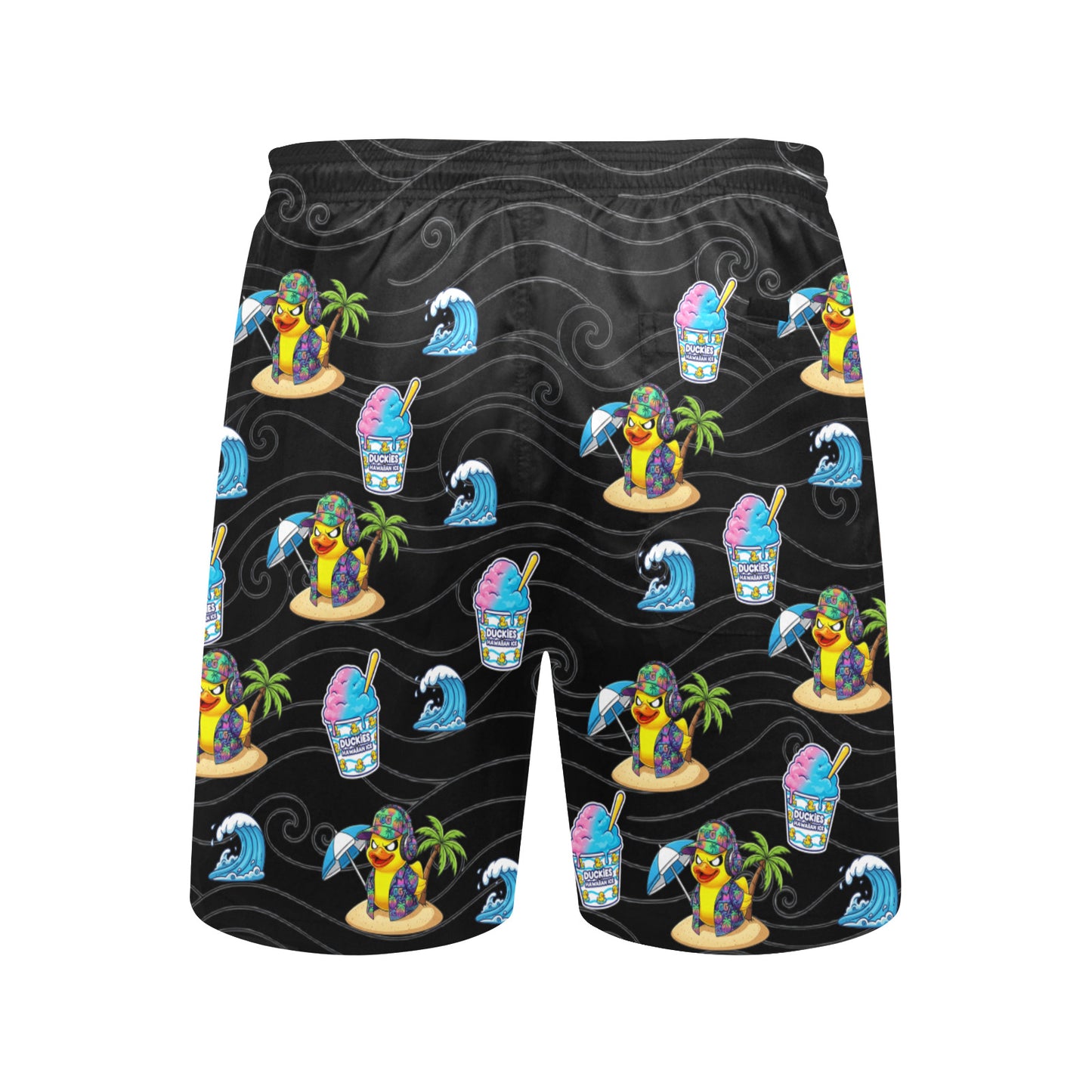 Duckie Cotton Candy Hawaiian Ice Beach Shorts for Men
