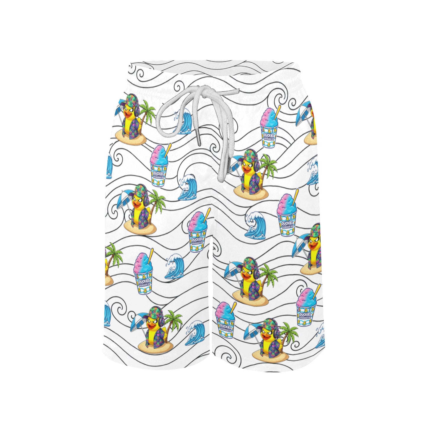 Duckie Cotton Candy Hawaiian Ice Beach Shorts for Boys