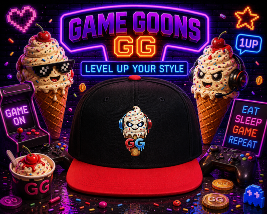 Flat Bill Hat Sprinkles Ice Cream Cone