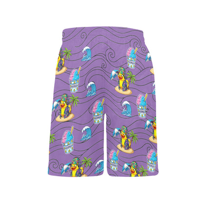 Duckie Cotton Candy Hawaiian Ice Beach Shorts for Boys