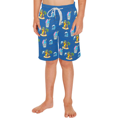 Duckie Cotton Candy Hawaiian Ice Beach Shorts for Boys