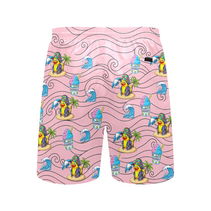 Duckie Cotton Candy Hawaiian Ice Beach Shorts for Men