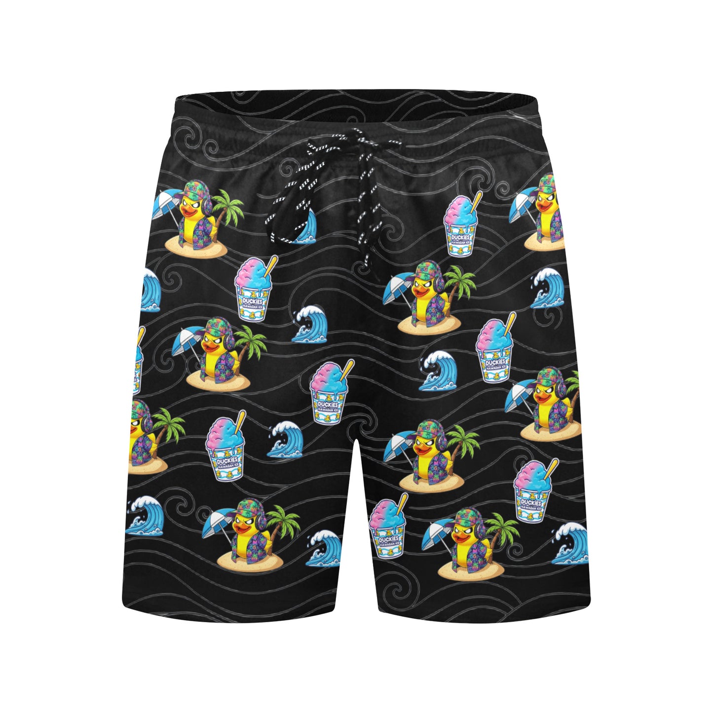 Duckie Cotton Candy Hawaiian Ice Beach Shorts for Men