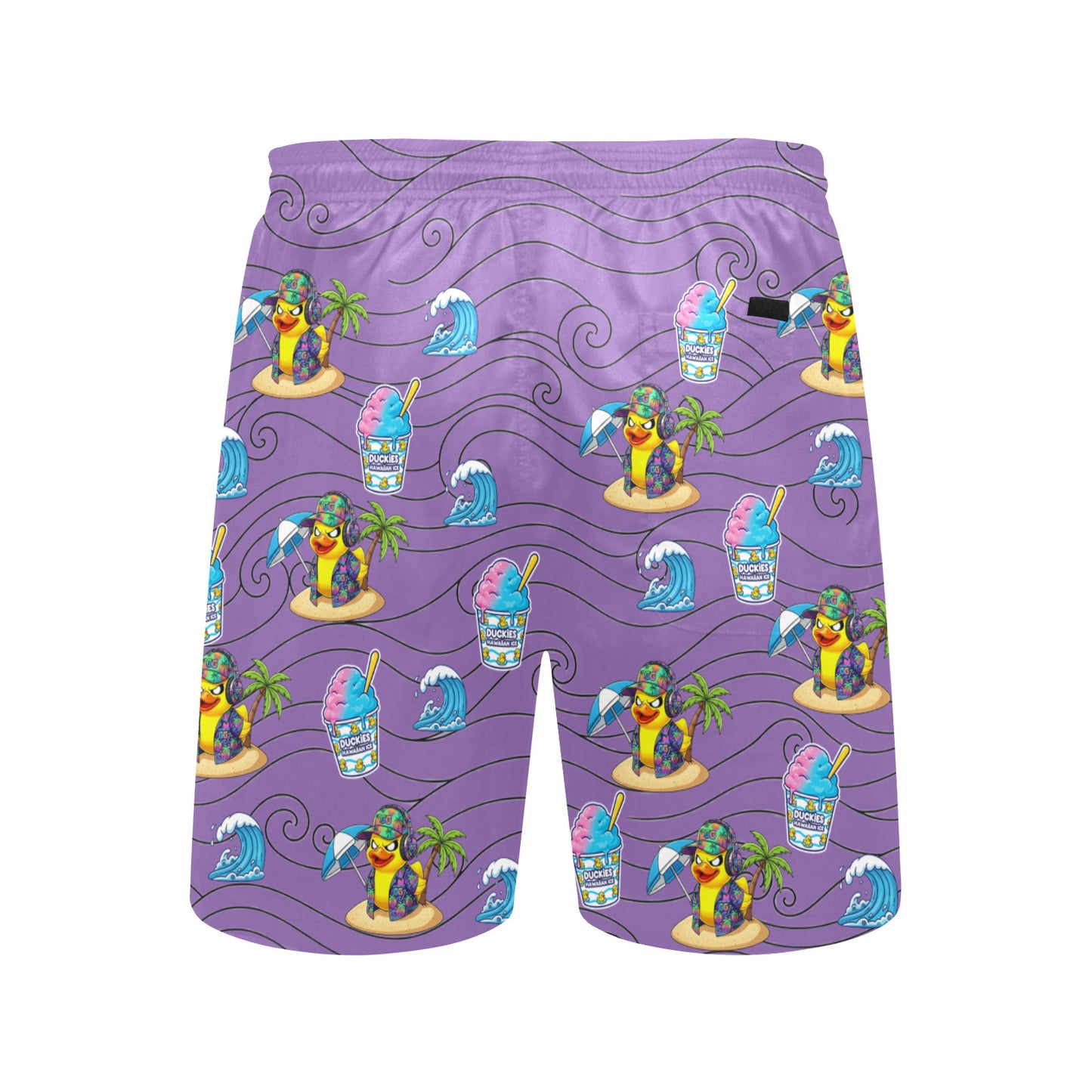 Duckie Cotton Candy Hawaiian Ice Beach Shorts for Men
