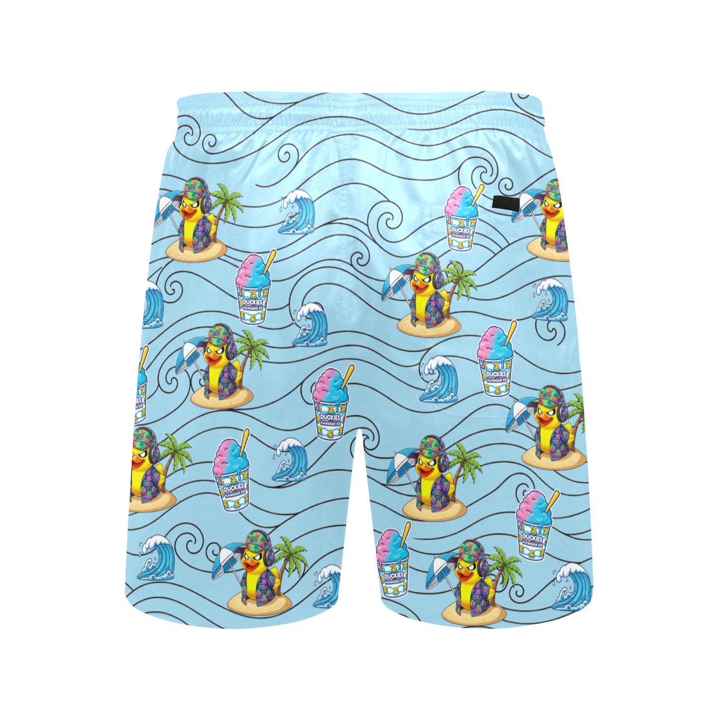 Duckie Cotton Candy Hawaiian Ice Beach Shorts for Men
