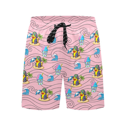 Duckie Cotton Candy Hawaiian Ice Beach Shorts for Men