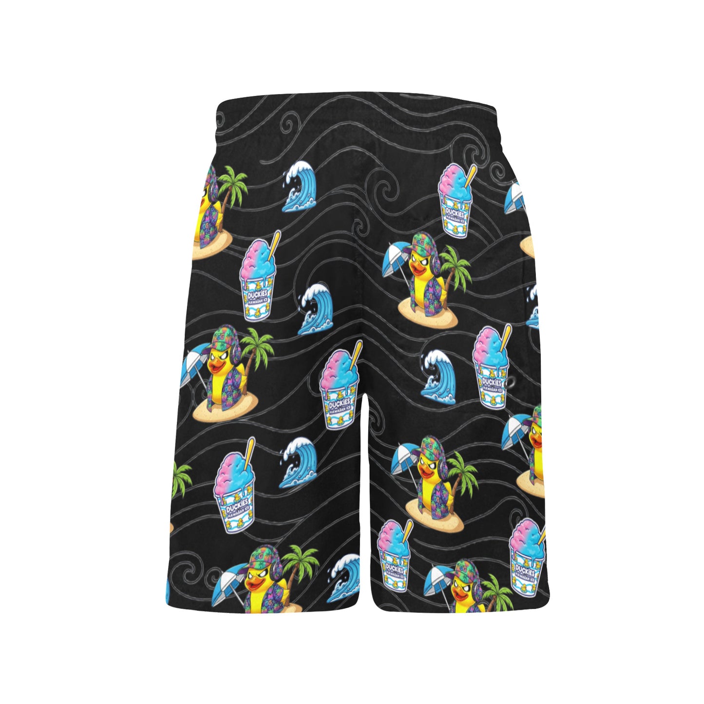 Duckie Cotton Candy Hawaiian Ice Beach Shorts for Boys