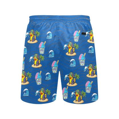 Duckie Cotton Candy Hawaiian Ice Beach Shorts for Men