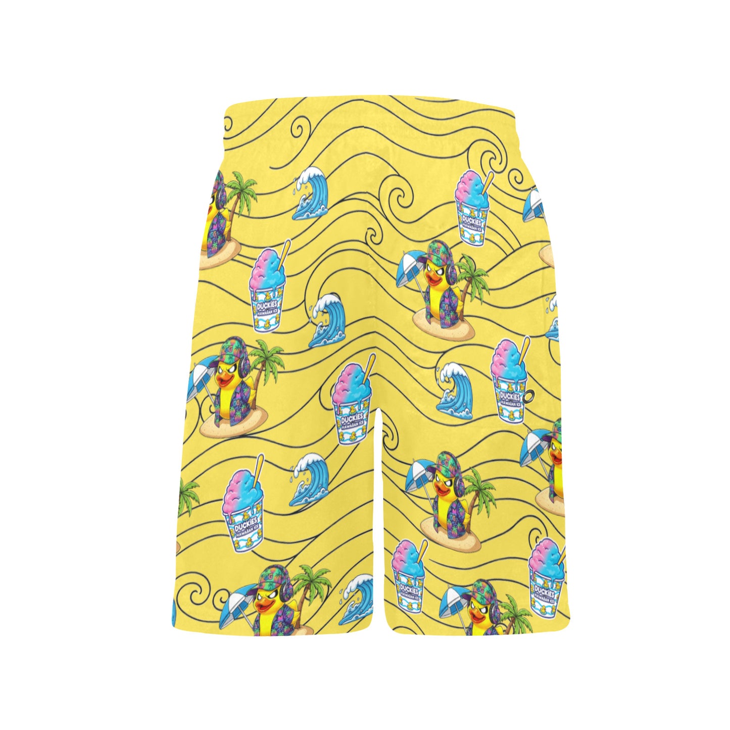 Duckie Cotton Candy Hawaiian Ice Beach Shorts for Boys