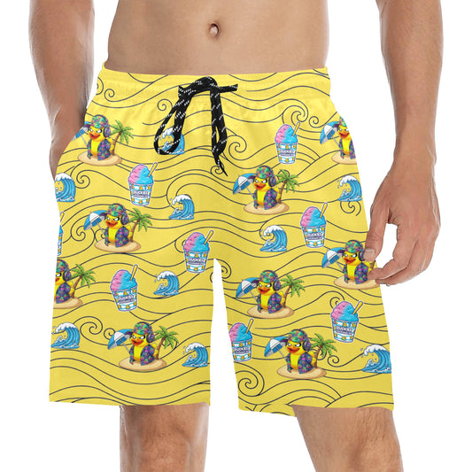 Duckie Cotton Candy Hawaiian Ice Beach Shorts for Men