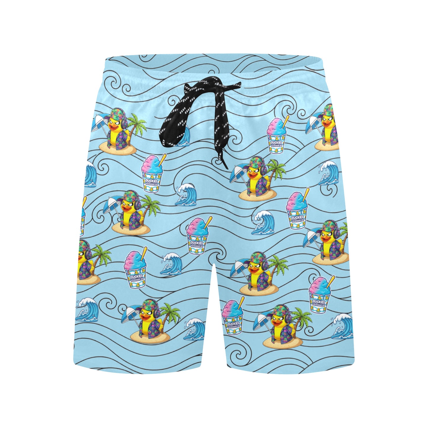Duckie Cotton Candy Hawaiian Ice Beach Shorts for Men