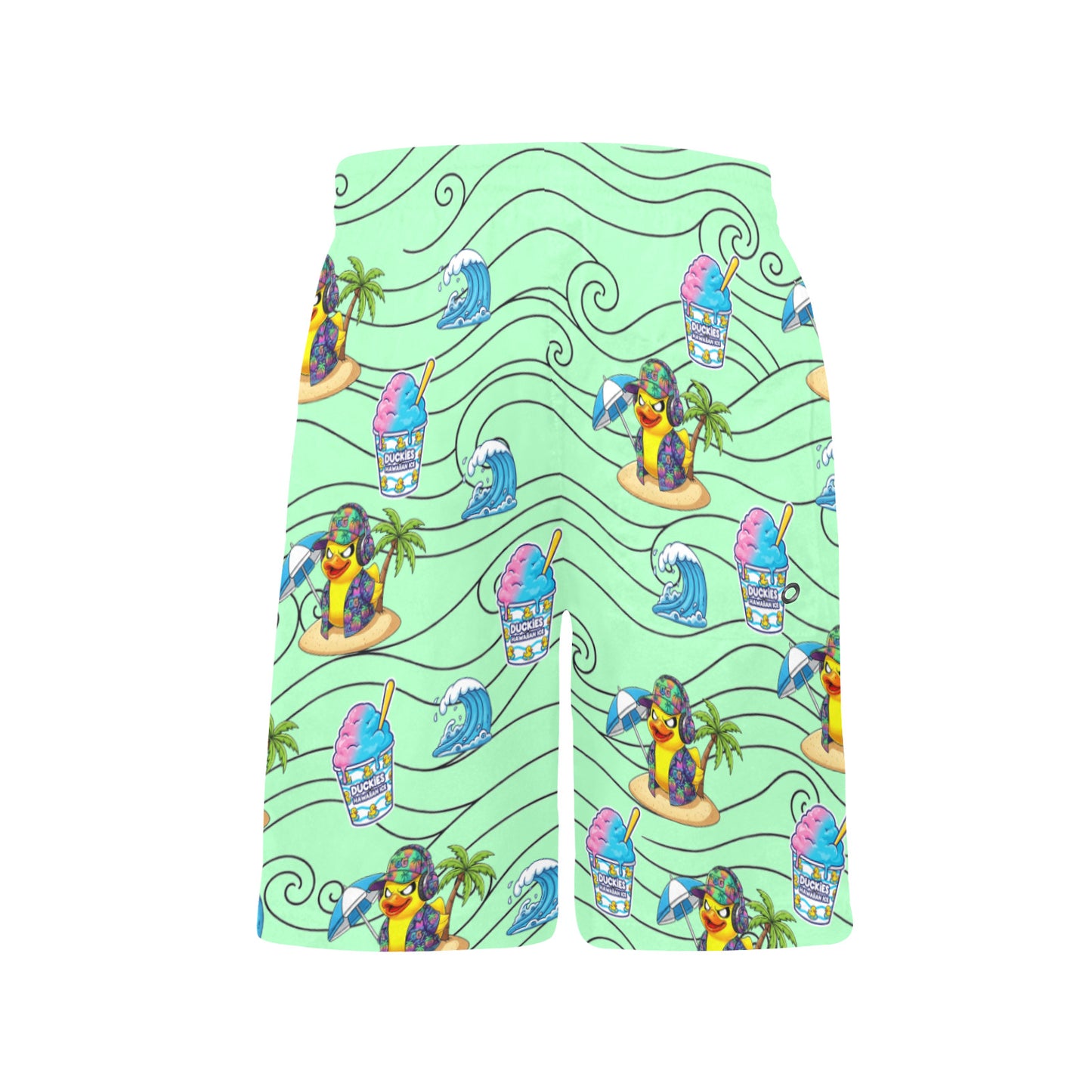 Duckie Cotton Candy Hawaiian Ice Beach Shorts for Boys
