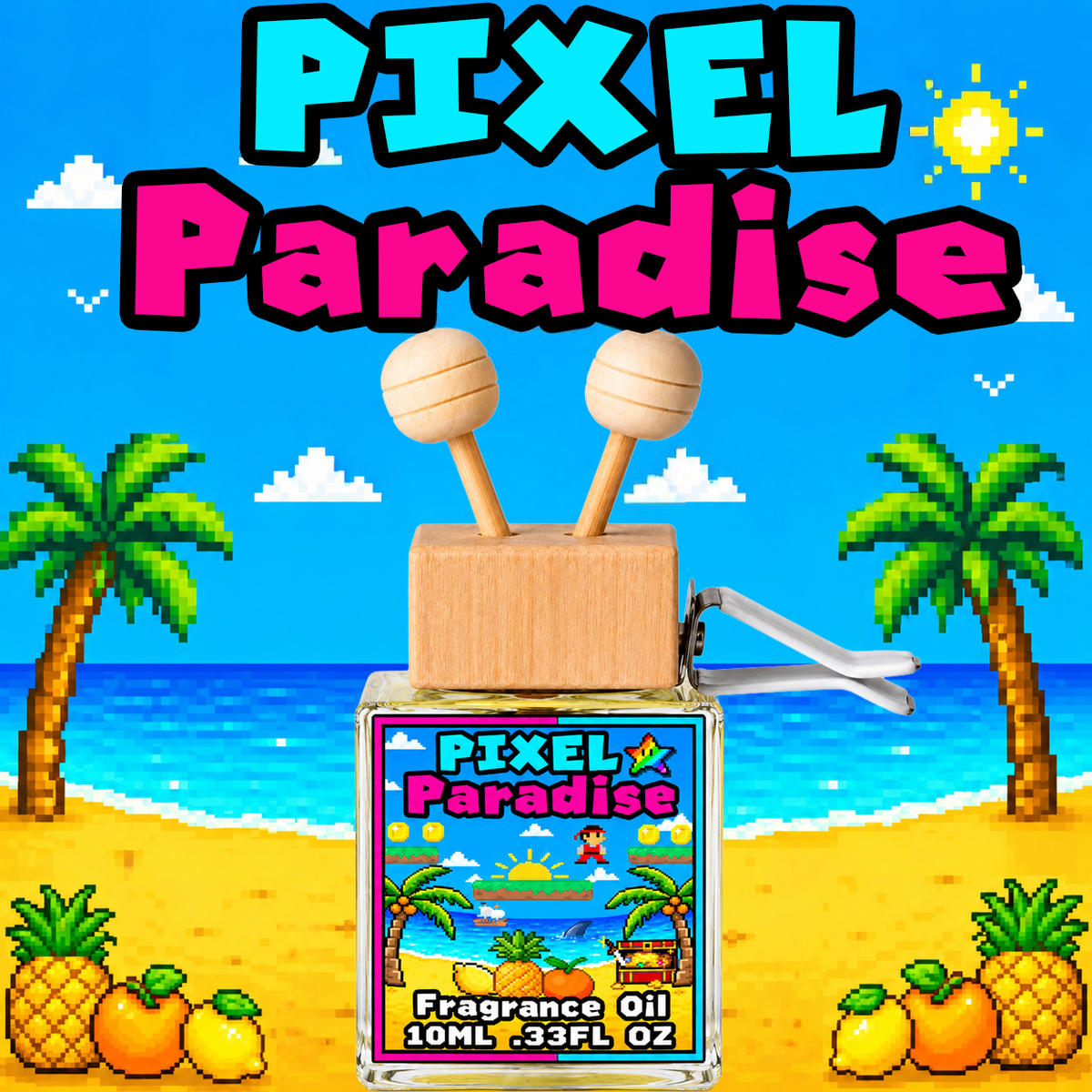 Pixel Paradise Car Air Freshener