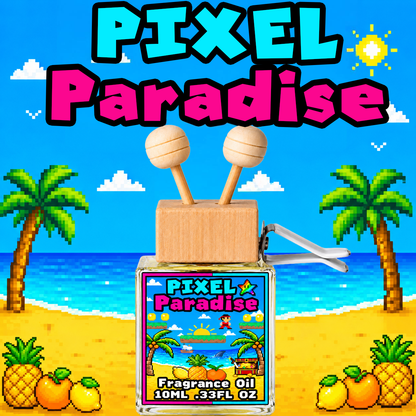 Pixel Paradise Car Air Freshener