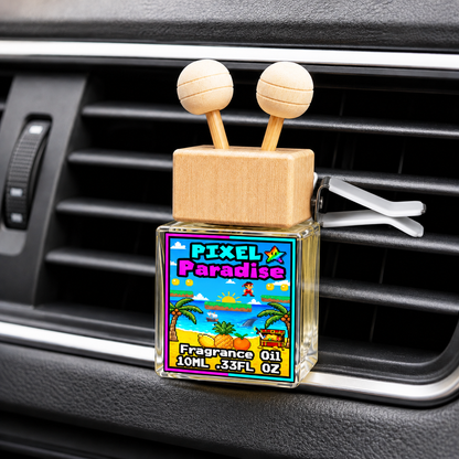 Pixel Paradise Car Air Freshener