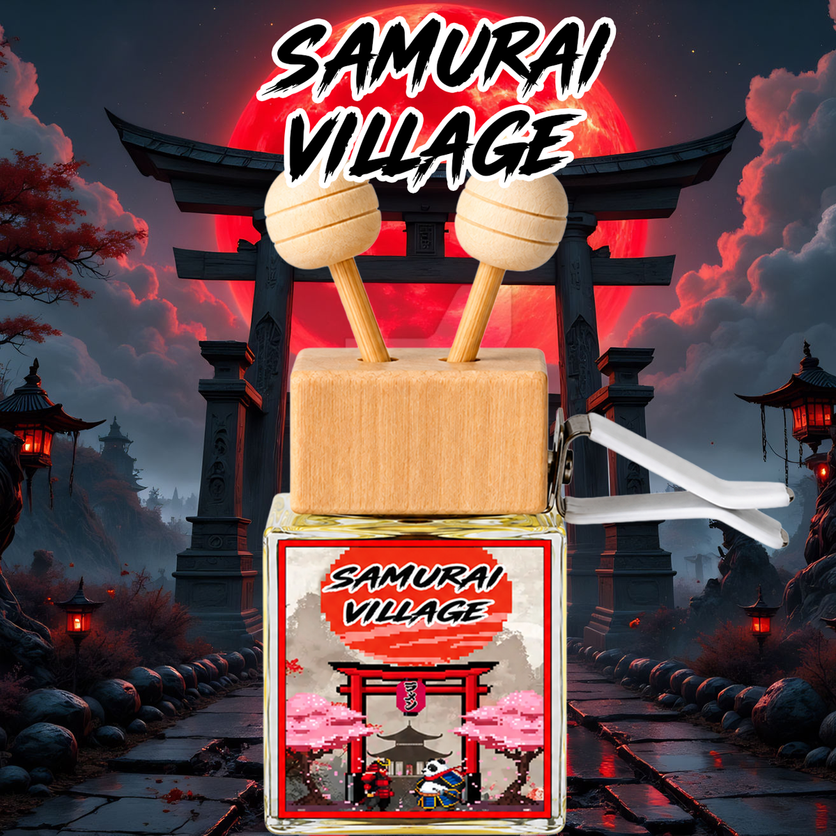 Samurai Village Car Air Freshener