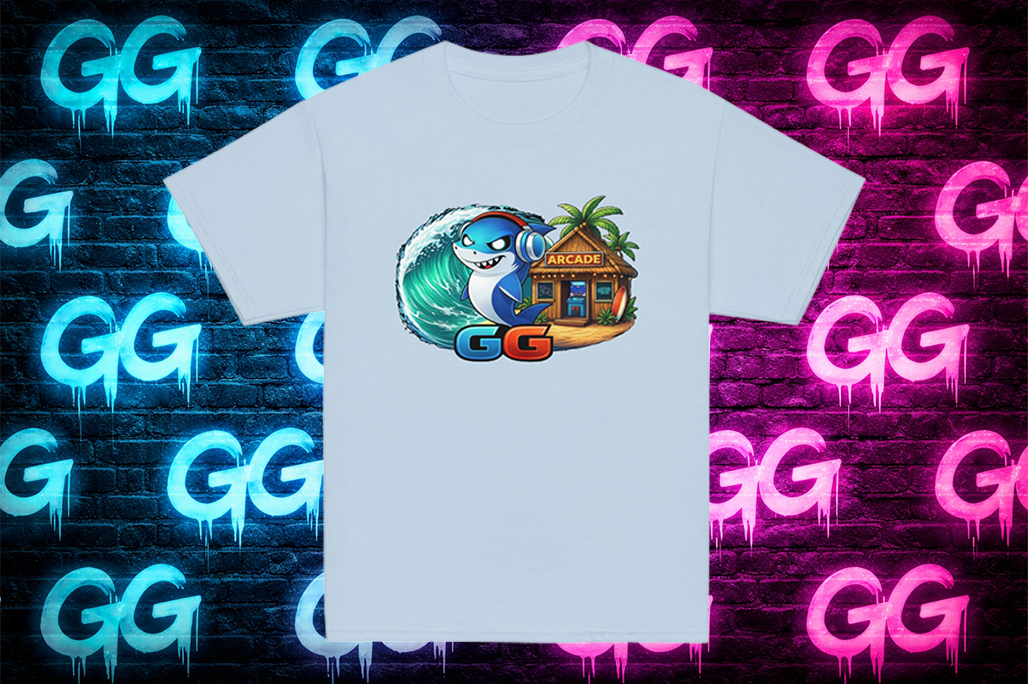 Kids Youth Classic Tee Shark Arcade