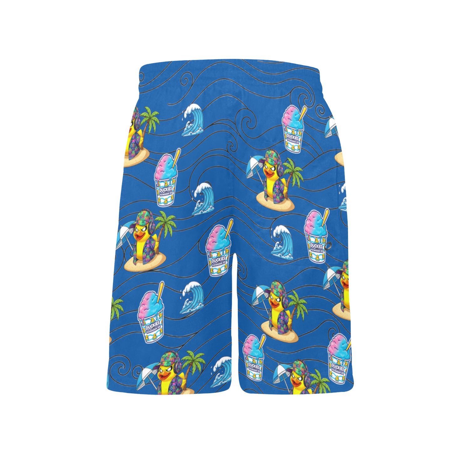 Duckie Cotton Candy Hawaiian Ice Beach Shorts for Boys