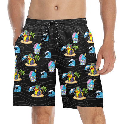 Duckie Cotton Candy Hawaiian Ice Beach Shorts for Men