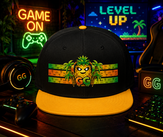 Flat Bill Hat GG Pineapple Gamer Paradise