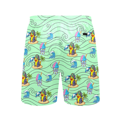 Duckie Cotton Candy Hawaiian Ice Beach Shorts for Men