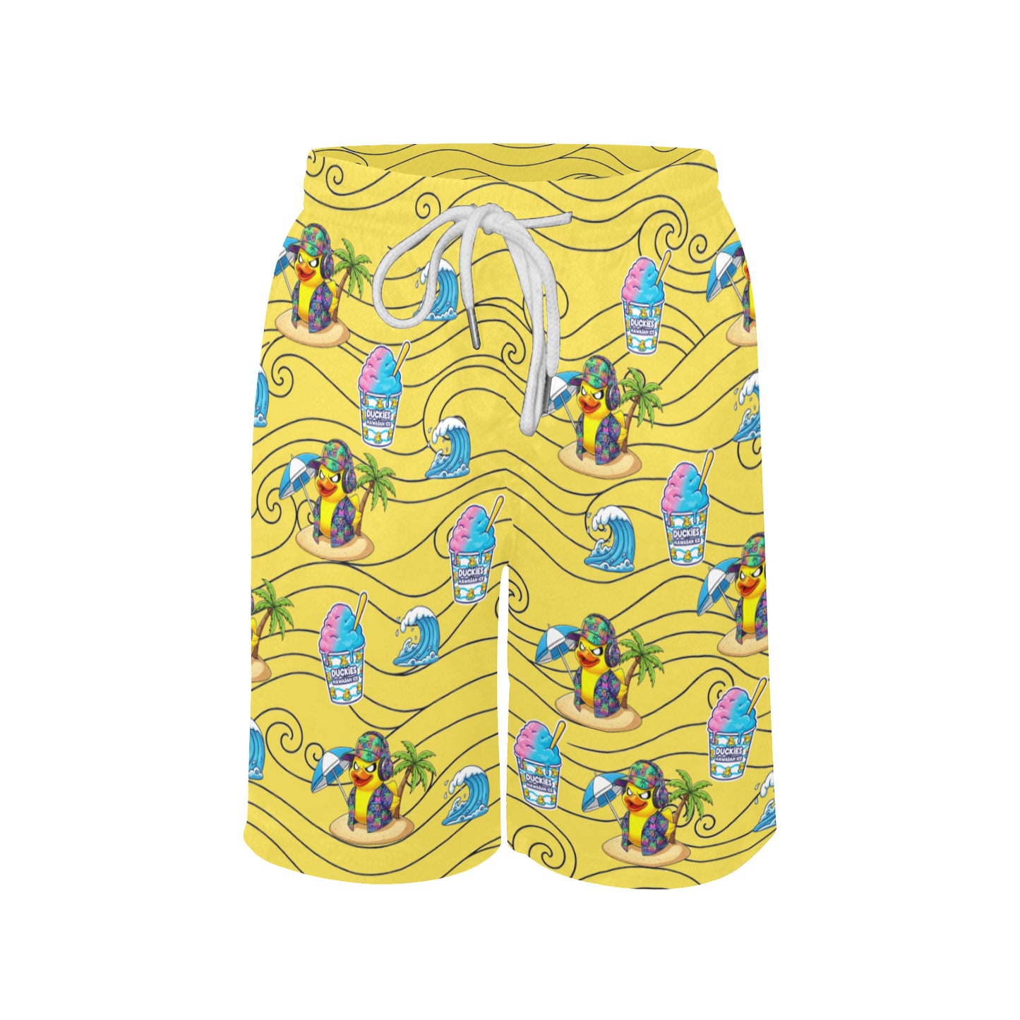 Duckie Cotton Candy Hawaiian Ice Beach Shorts for Boys