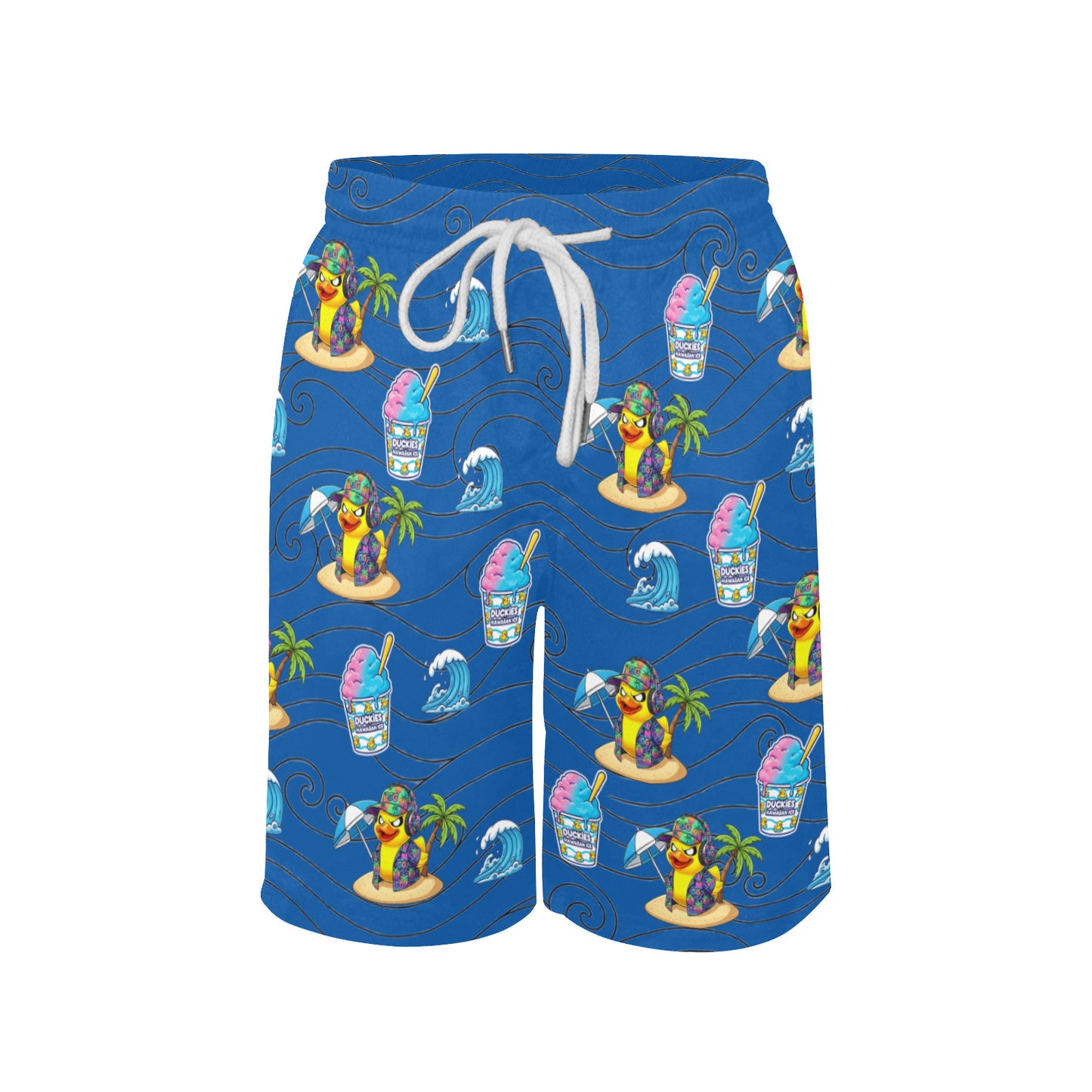 Duckie Cotton Candy Hawaiian Ice Beach Shorts for Boys
