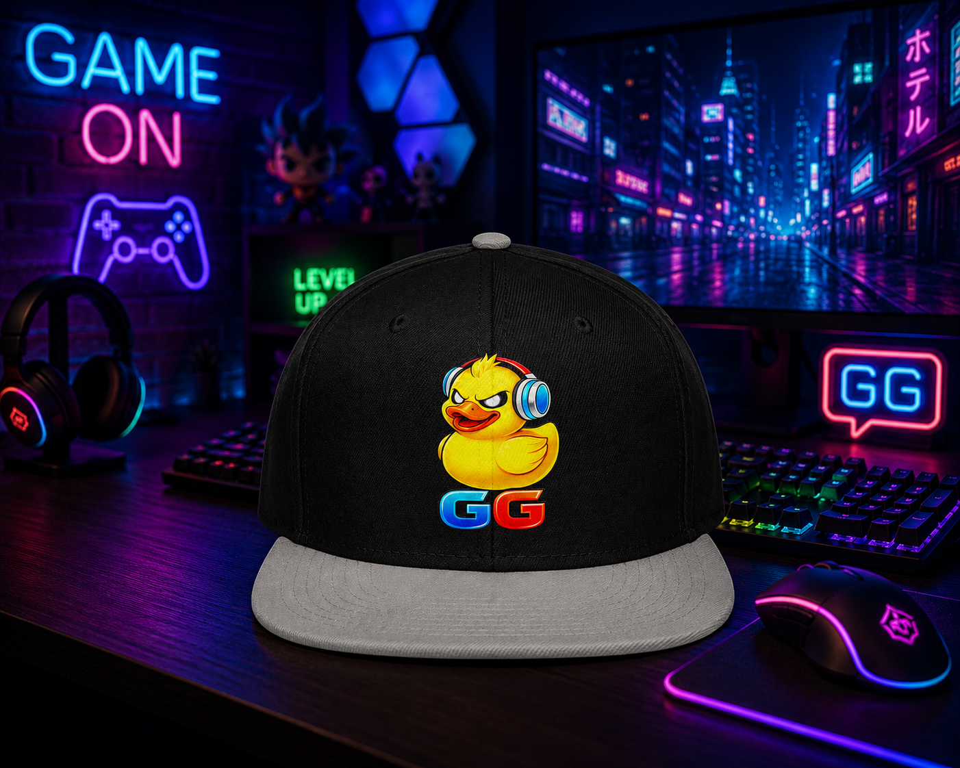 Flat Bill Hat GG Duckie