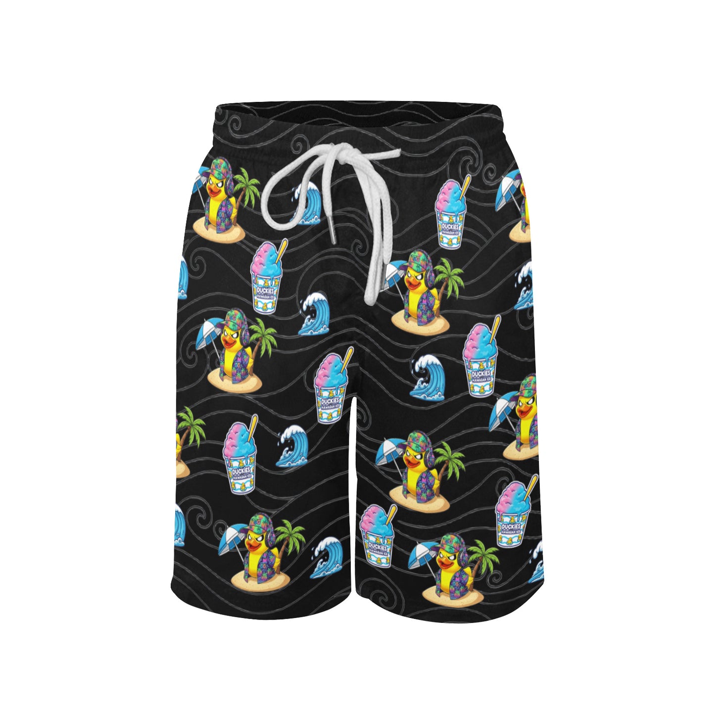 Duckie Cotton Candy Hawaiian Ice Beach Shorts for Boys