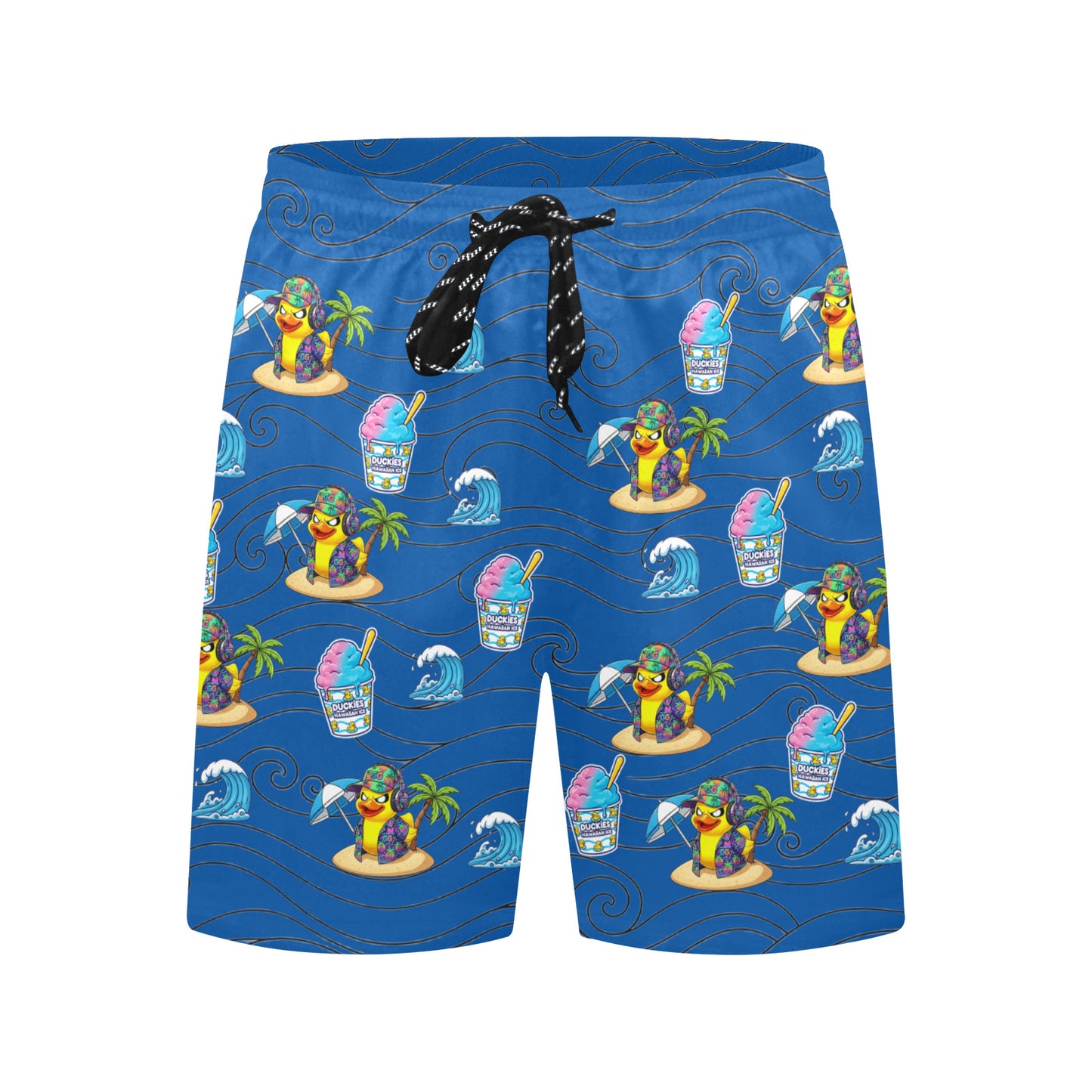 Duckie Cotton Candy Hawaiian Ice Beach Shorts for Men