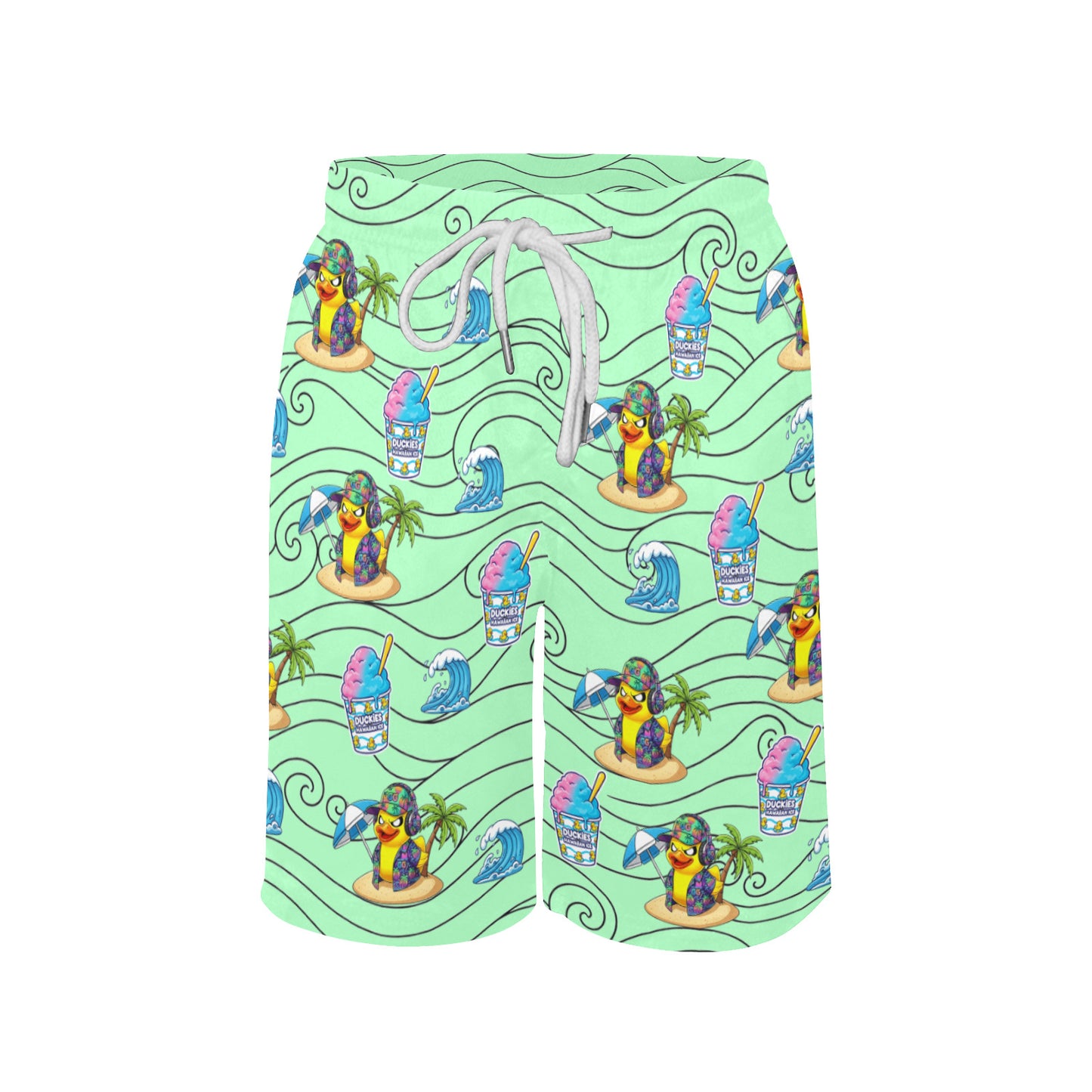 Duckie Cotton Candy Hawaiian Ice Beach Shorts for Boys