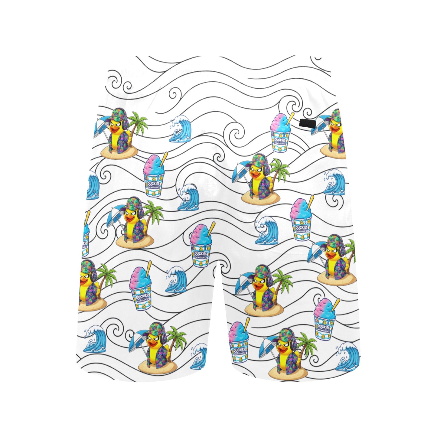 Duckie Cotton Candy Hawaiian Ice Beach Shorts for Men