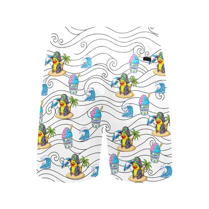 Duckie Cotton Candy Hawaiian Ice Beach Shorts for Men