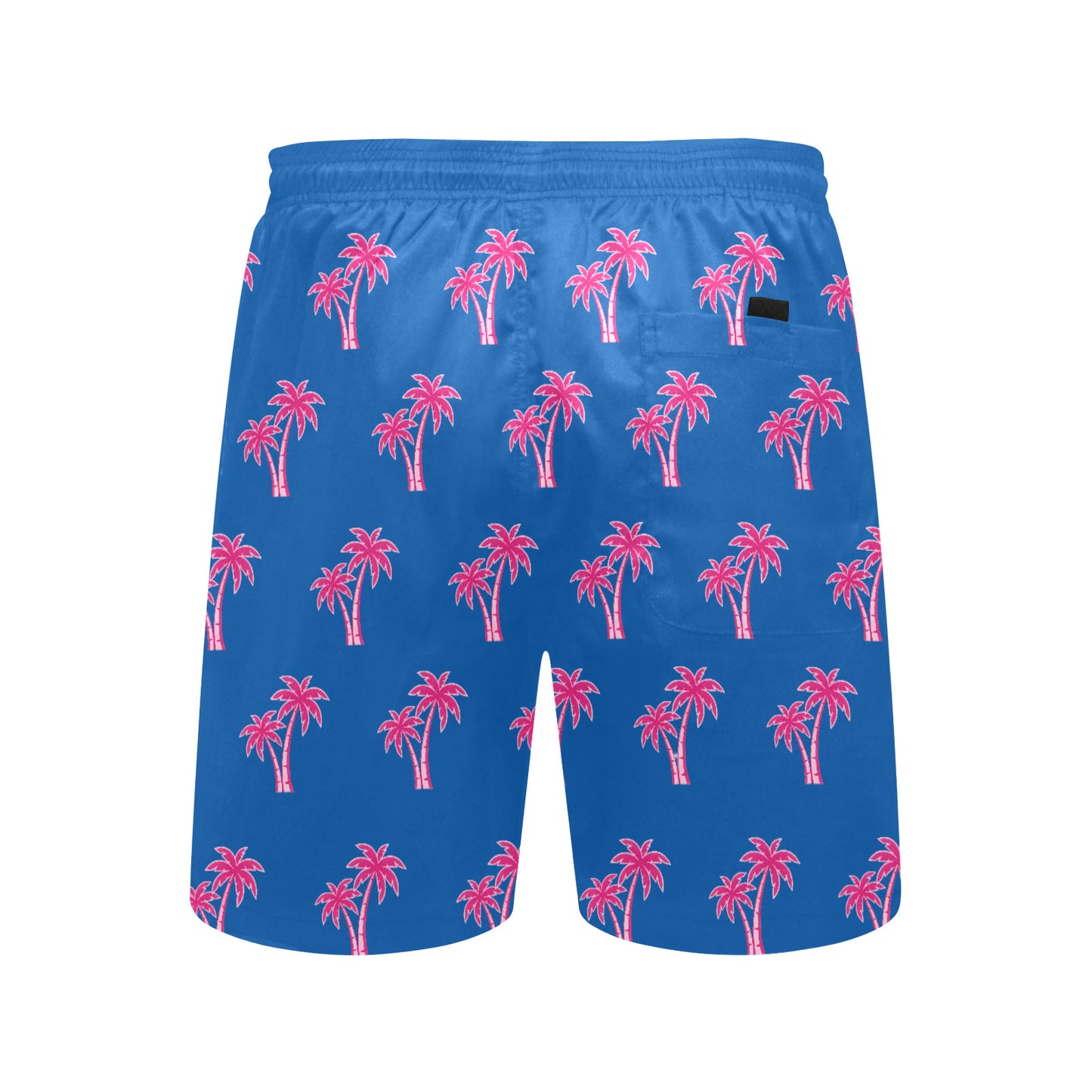 Neon Cotton Candy Pink Palm Tree Beach Shorts for Men