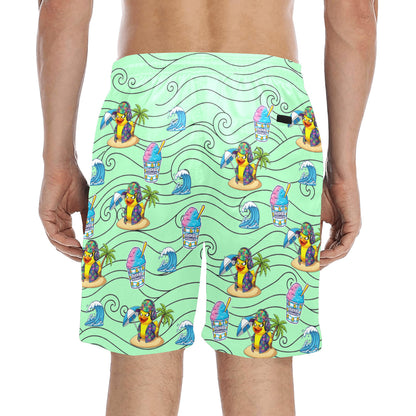 Duckie Cotton Candy Hawaiian Ice Beach Shorts for Men