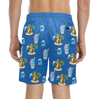 Duckie Cotton Candy Hawaiian Ice Beach Shorts for Men