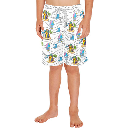 Duckie Cotton Candy Hawaiian Ice Beach Shorts for Boys